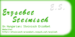 erzsebet steinisch business card