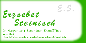 erzsebet steinisch business card